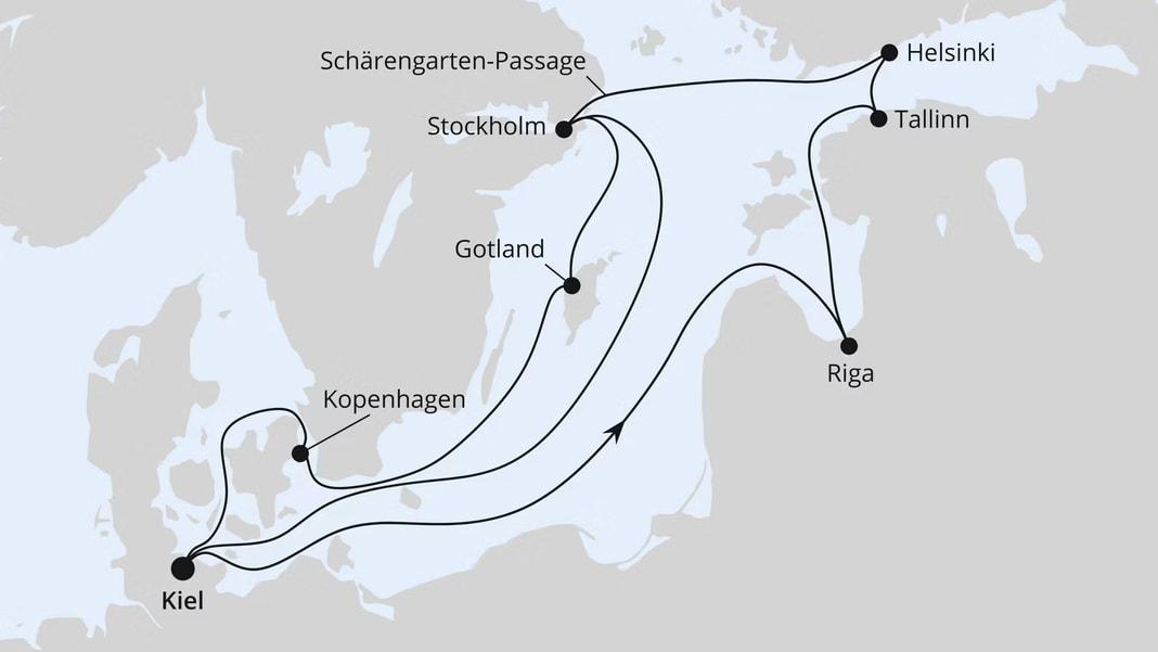 Große Ostsee-Reise ab Kiel
