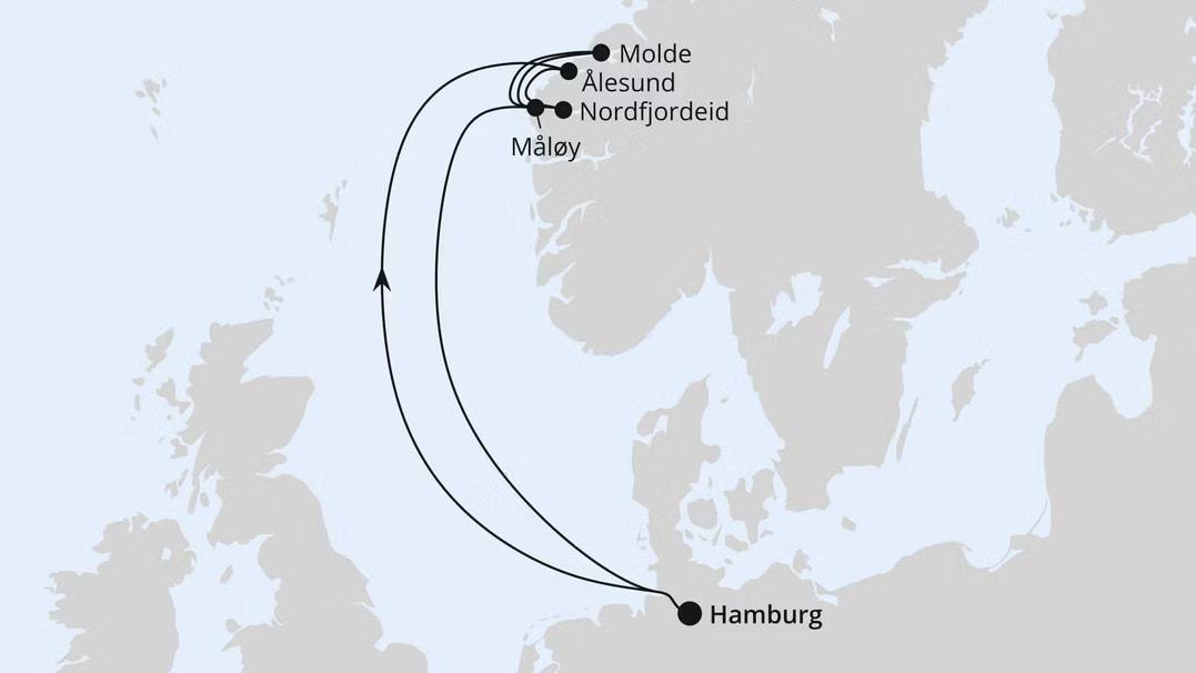 Norwegen ab Hamburg 1