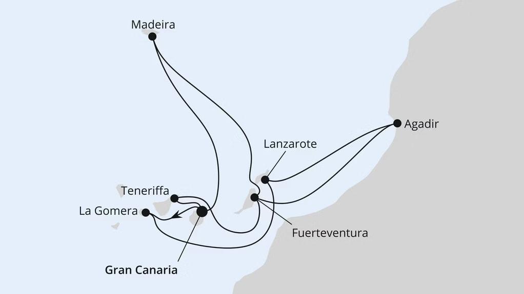 Große Kanaren-Reise mit Madeira & Marokko