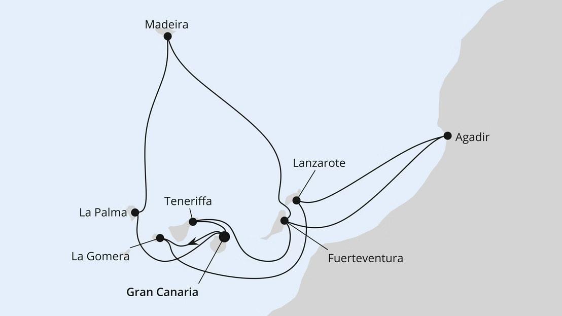 Große Kanaren-Reise mit Madeira & Marokko