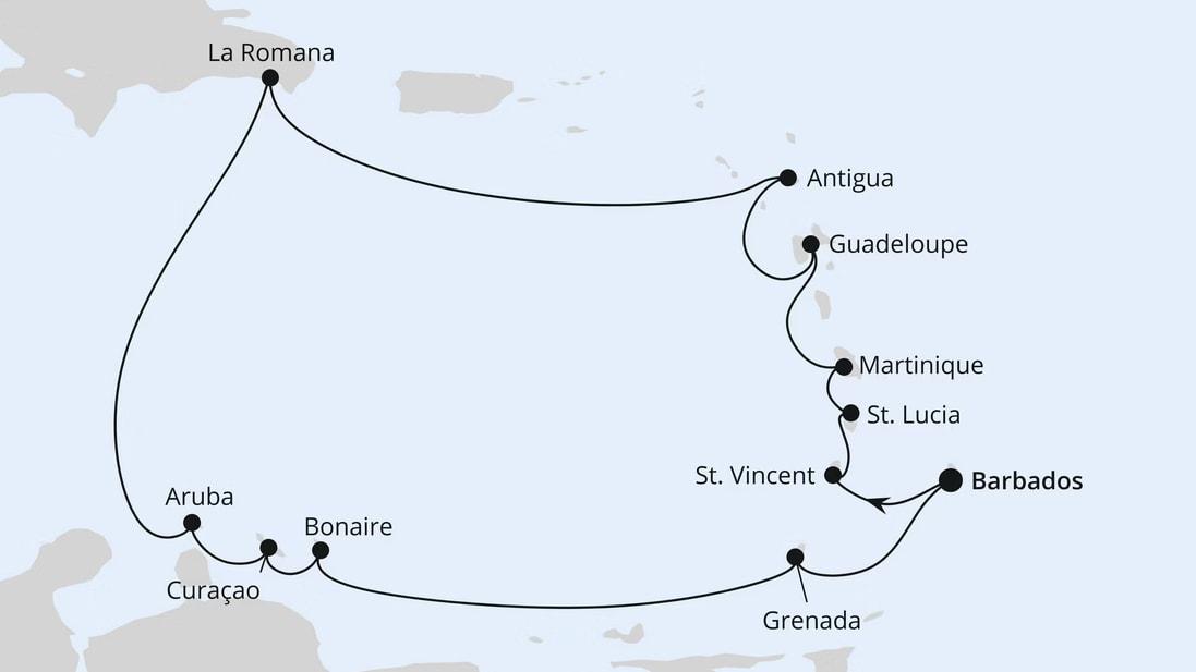 Karibische Inseln ab Barbados