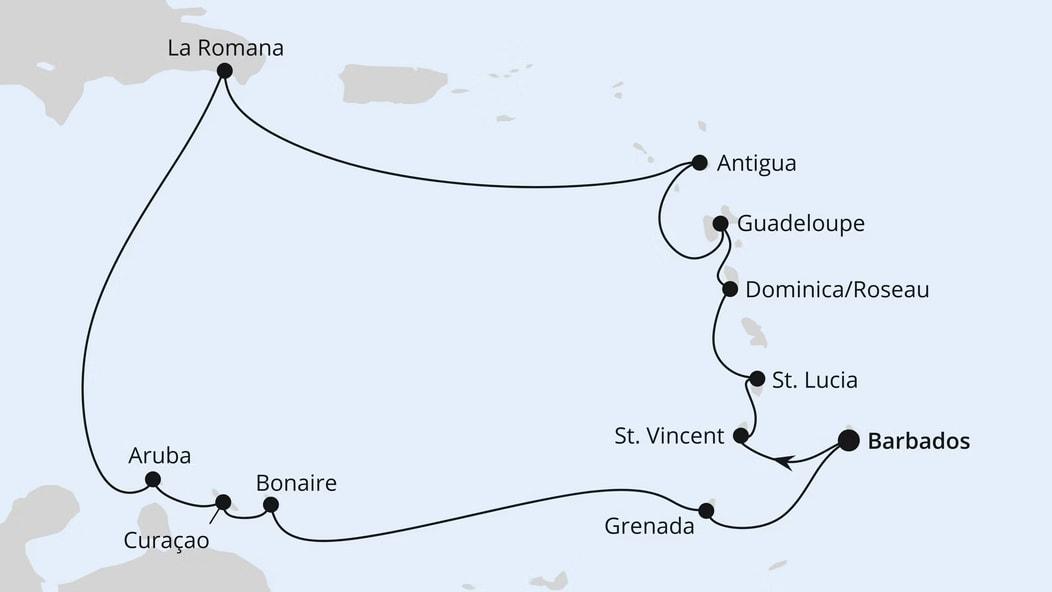 Karibische Inseln ab Barbados