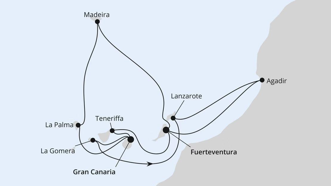 Kanaren, Madeira & Marokko