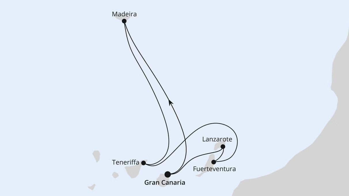 Große Kanaren-Reise mit Madeira ab Gran Canaria