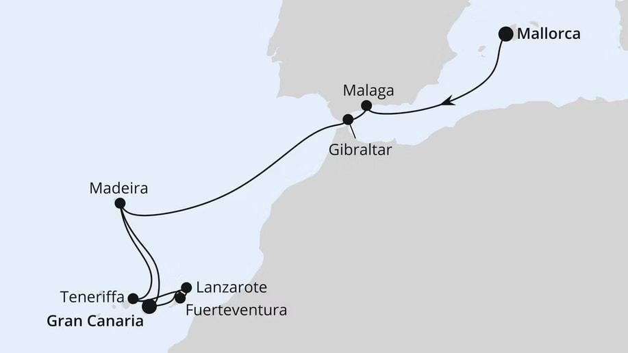 Andalusien, Kanaren & Madeira ab Mallorca 1