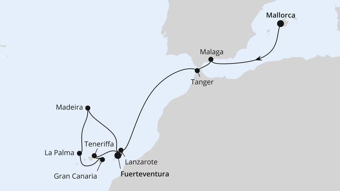 Andalusien, Madeira & Kanaren ab Mallorca
