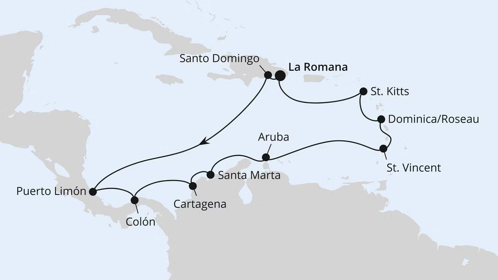 Kleine Antillen & Mittelamerika ab Dom. Republik 1