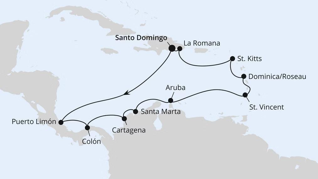 Kleine Antillen & Mittelamerika ab Dom. Republik 2