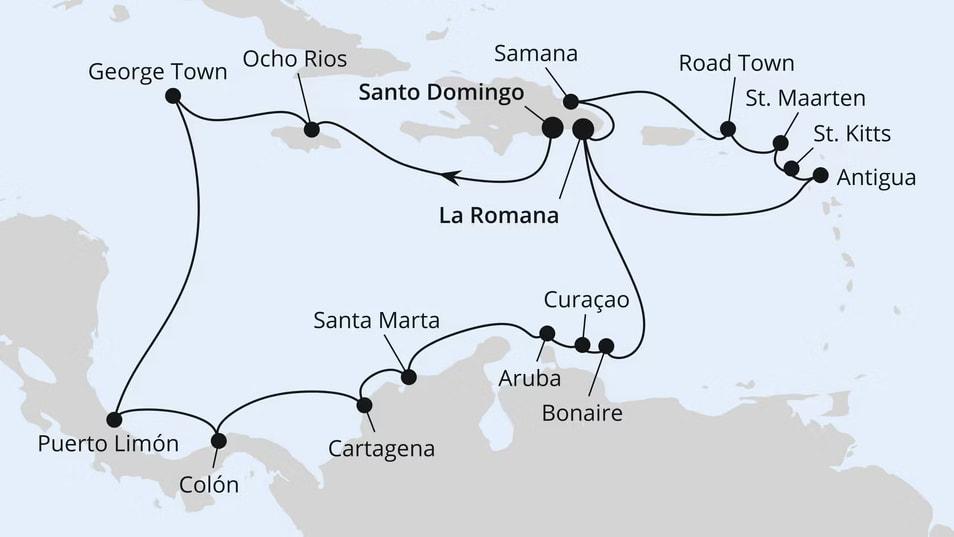 Karibische Insel-Rundreise & Mittelamerika 1