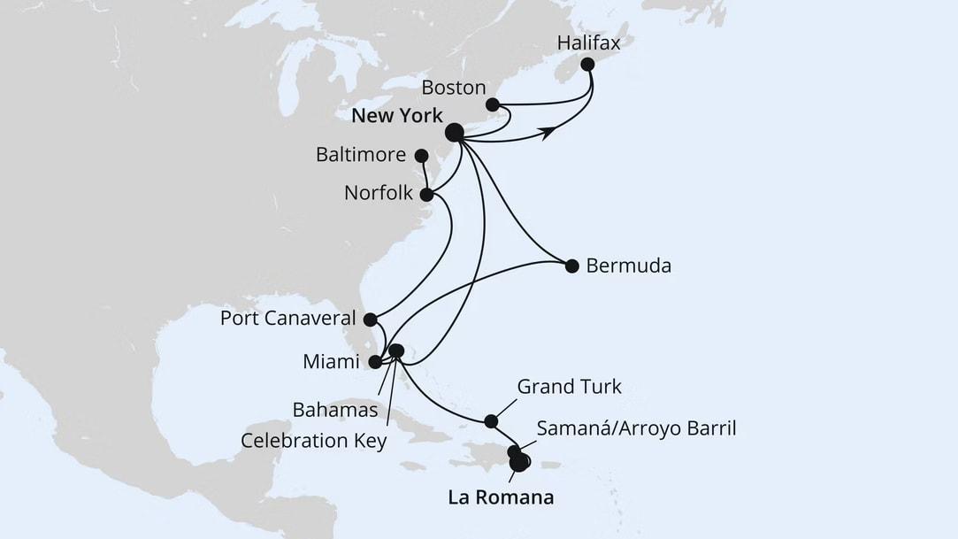 Kanada, Florida & Bahamas ab New York