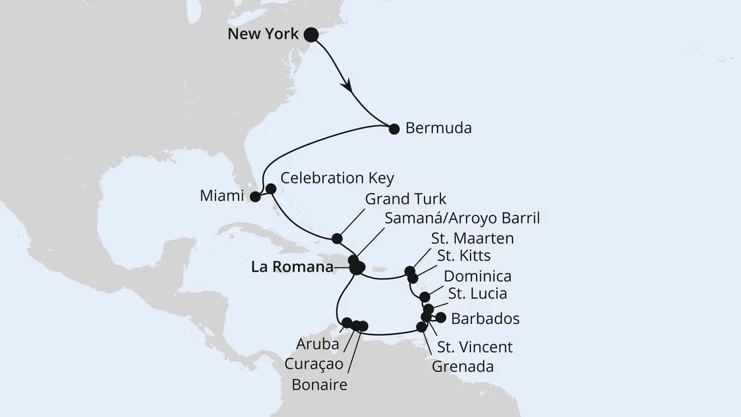 Bermuda, Florida & Karibik ab New York 2