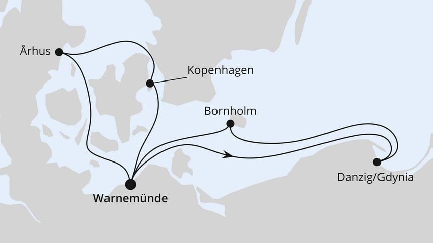 Polen & Dänemark ab Warnemünde