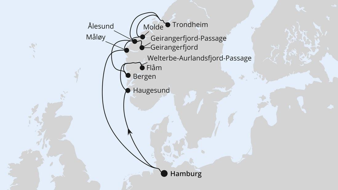 Norwegens Fjord-Weltnaturerbe ab Hamburg 2