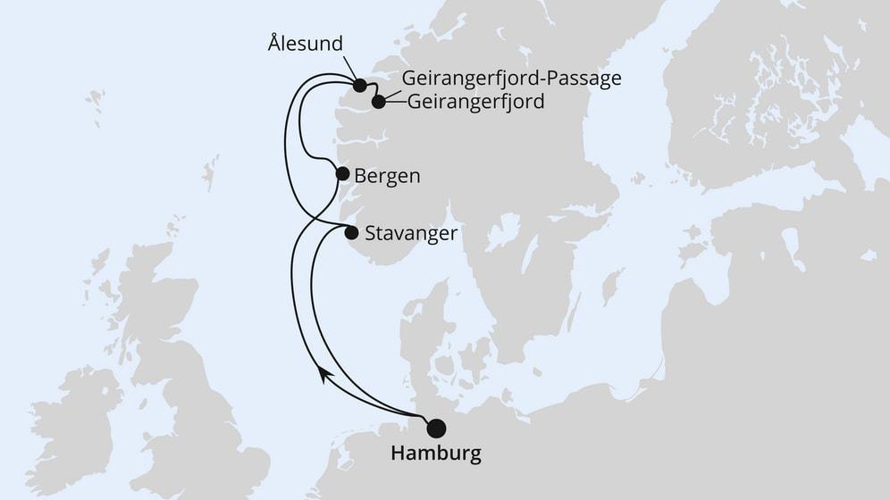 Norwegens Welterbe ab Hamburg 1