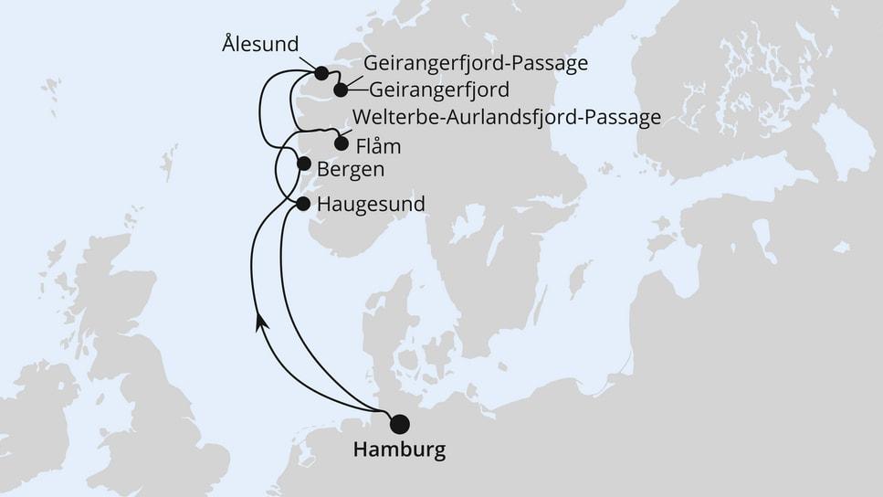 Norwegens Welterbe ab Hamburg 2