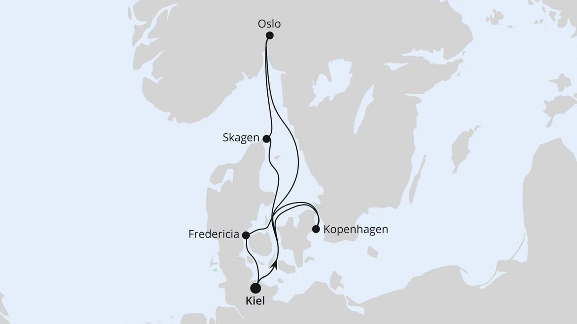 Norwegen & Dänemark ab Kiel