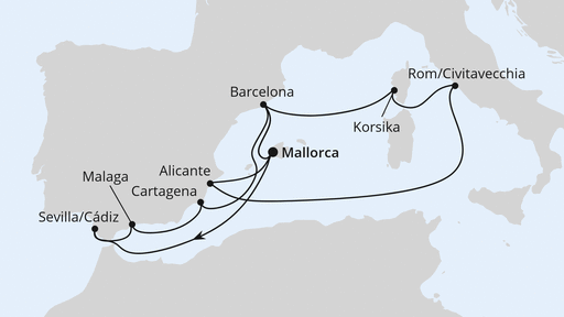 Große Osterreise durchs Mittelmeer