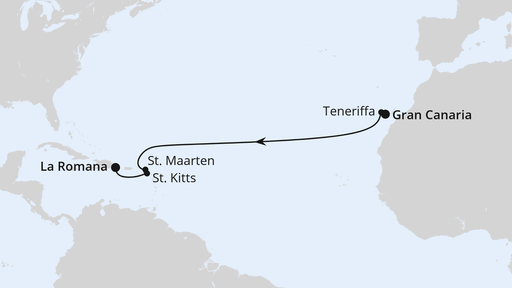 Von Gran Canaria in die Dominikanische Republik