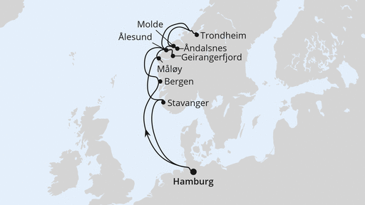 Norwegens Fjorde ab Hamburg