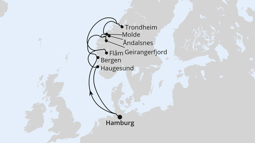 Norwegens Fjorde ab Hamburg