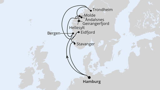 Norwegens Fjorde ab Hamburg