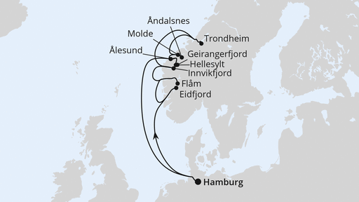 Norwegens Fjorde ab Hamburg