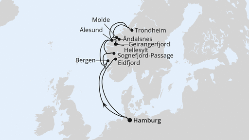 Norwegens Fjorde ab Hamburg