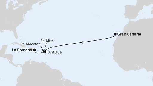 Von Gran Canaria in die Dominikanische Republik