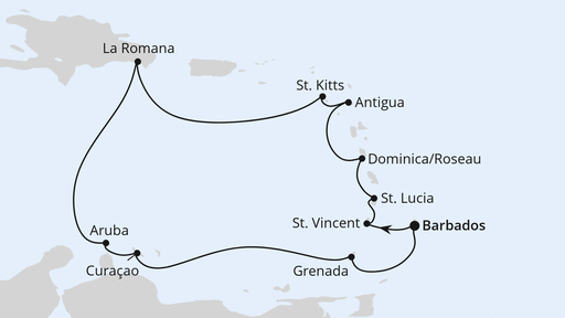 Karibische Inseln ab Barbados