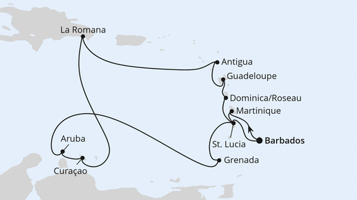 Karibische Inseln ab Barbados