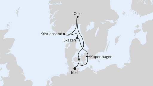 Norwegen & Dänemark ab Kiel