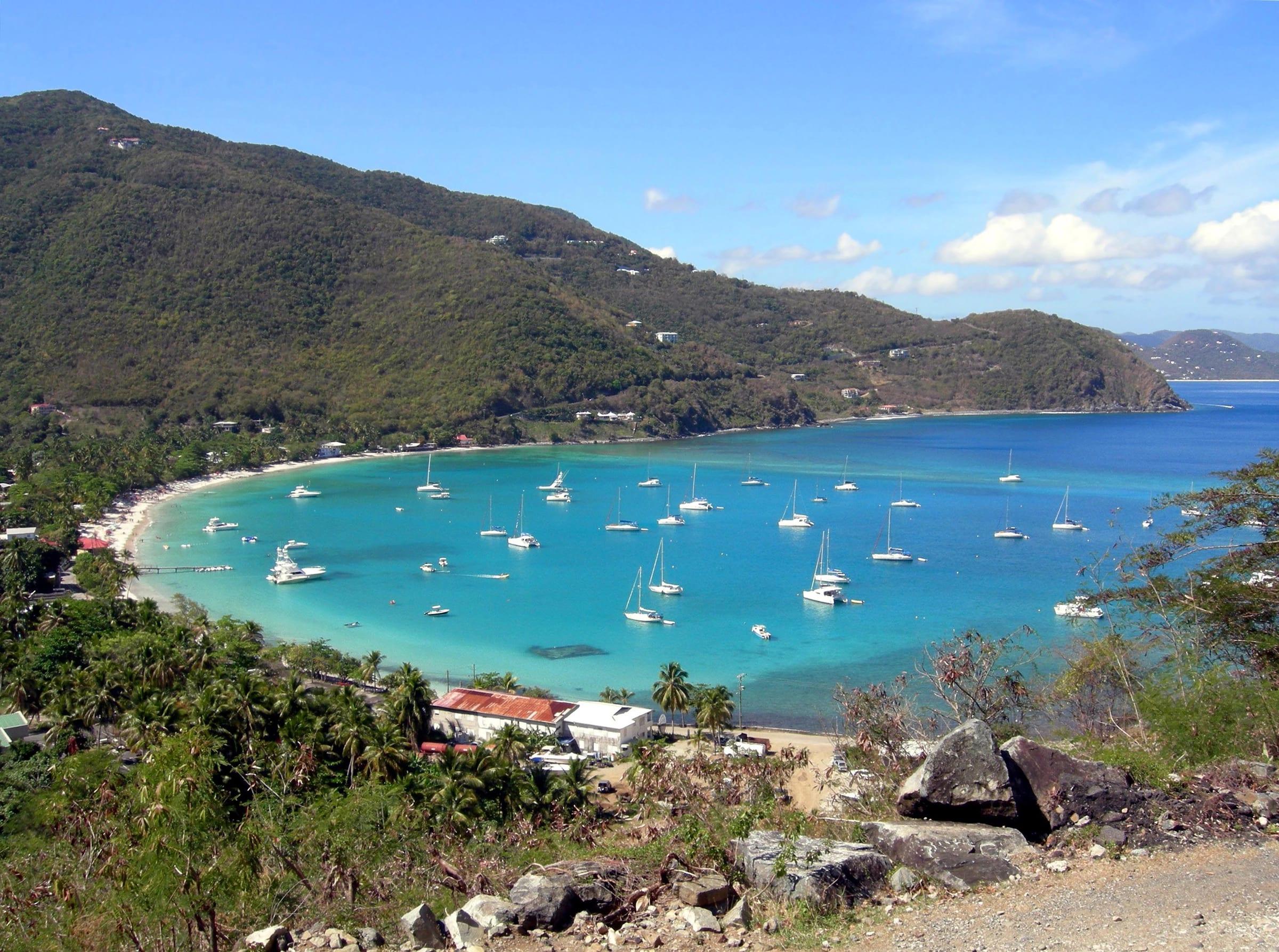 Bucht auf der Insel Tortola