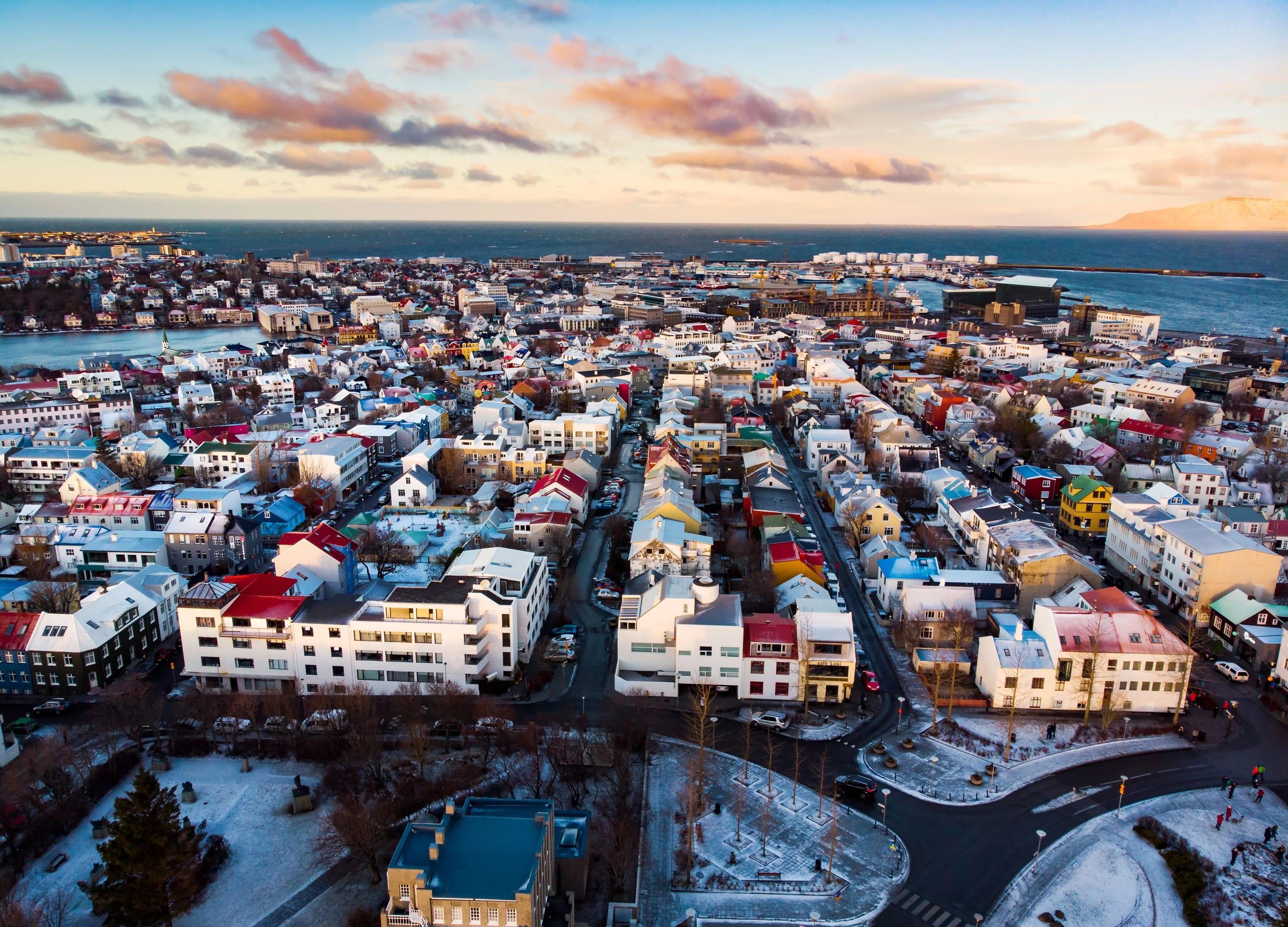 Blick über Reykjavik