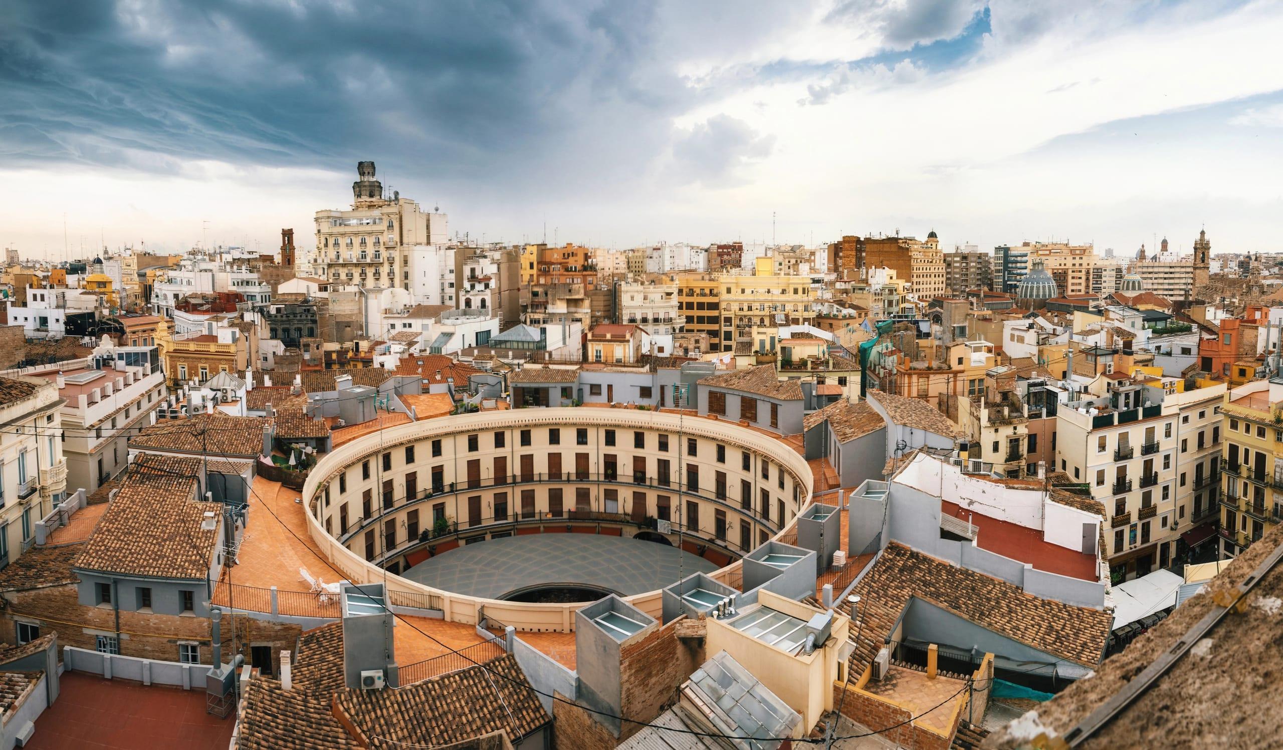 Valencias Altstadt von oben