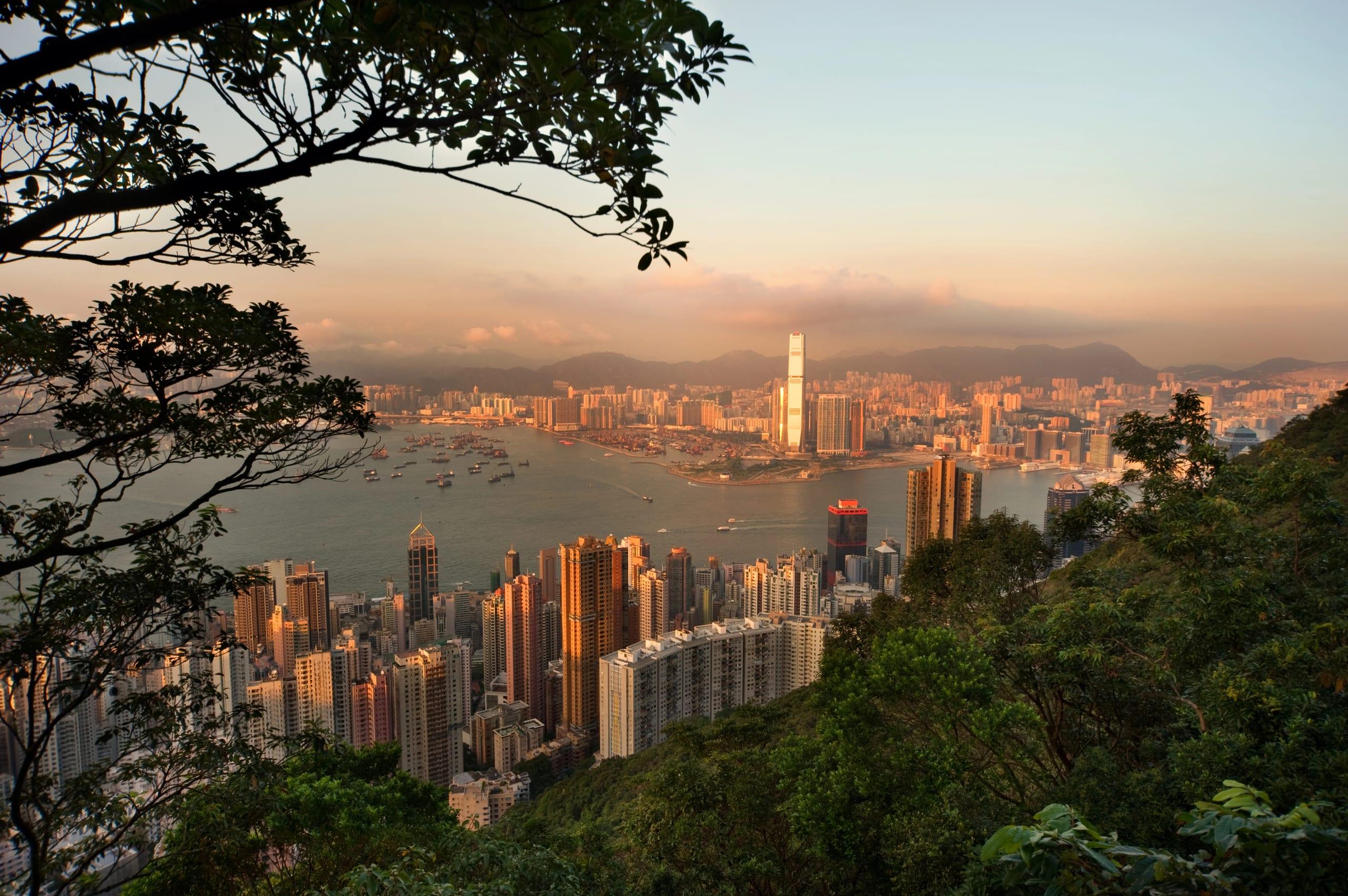 Skyline von Hong Kong