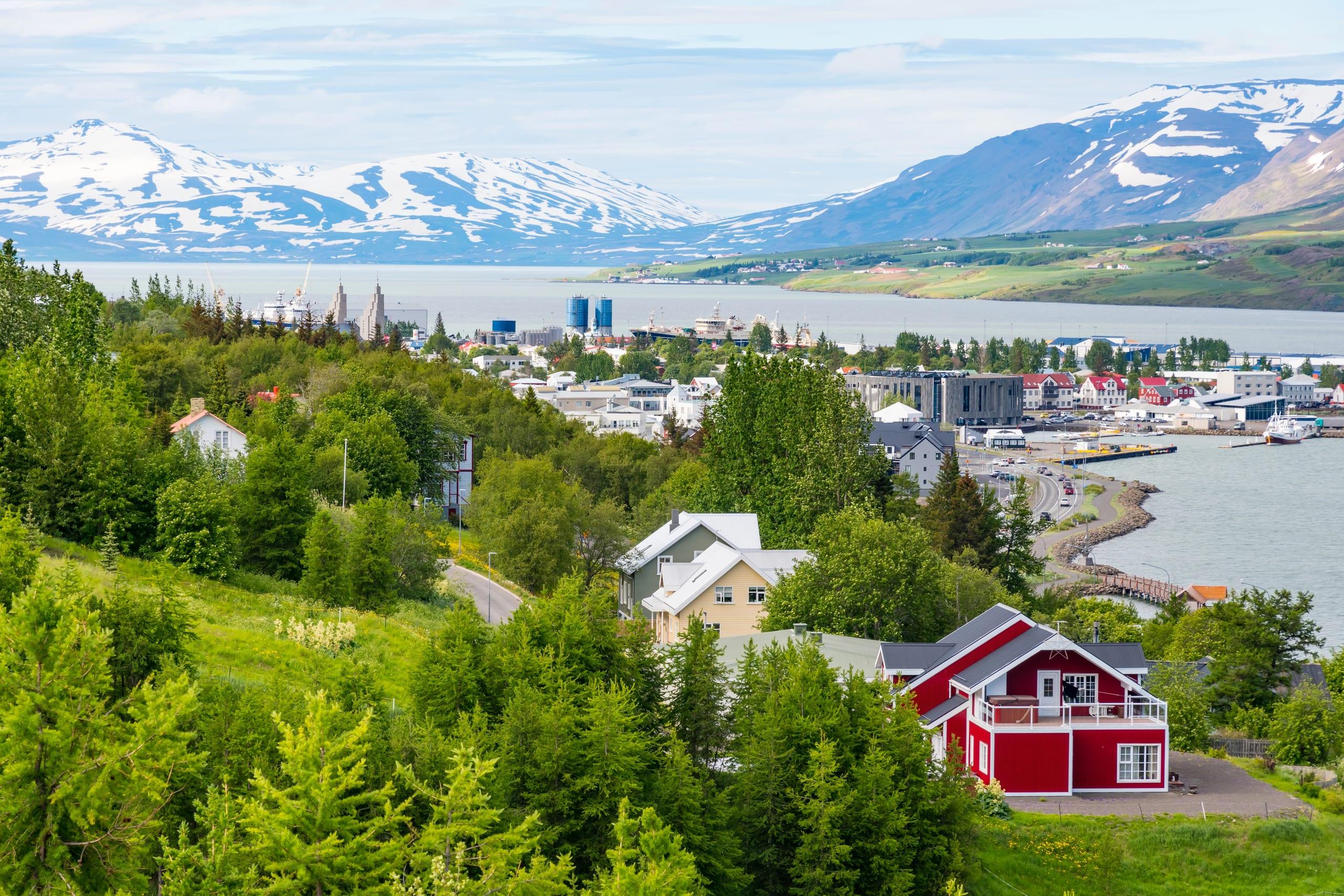 Blick über Akureyri