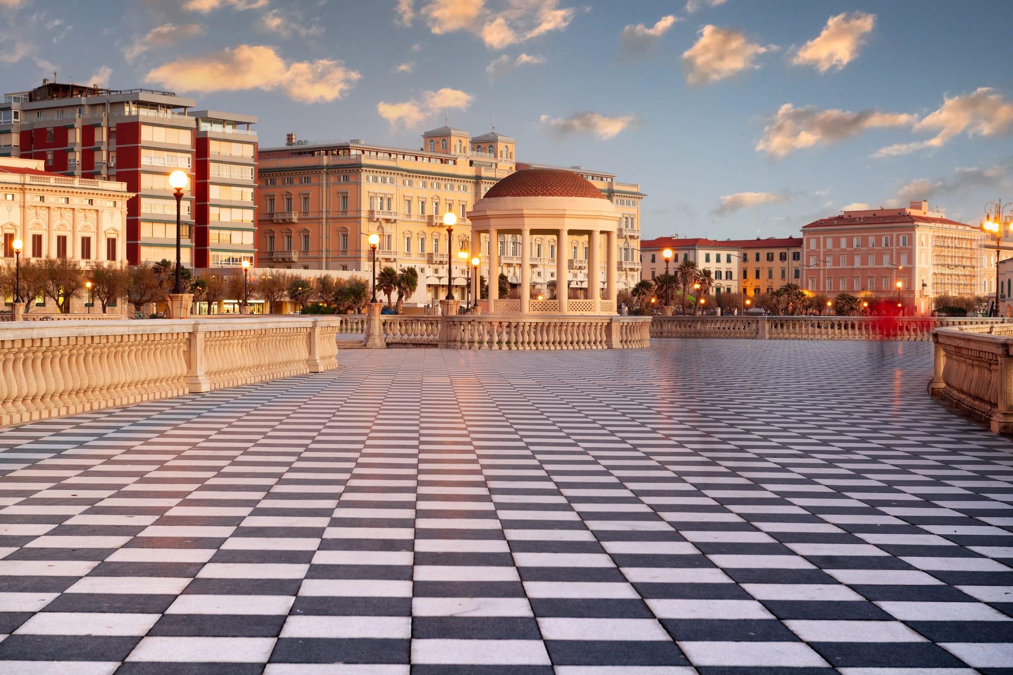 Zentraler Platz in Livorno