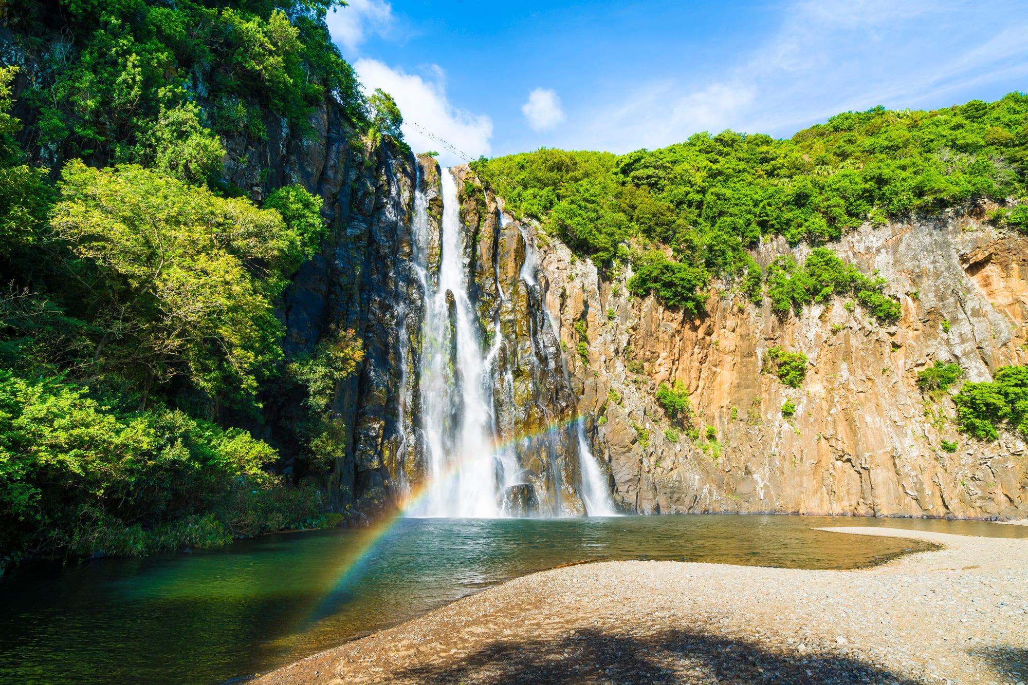 Waterfalls Cascade Niagara im Norden der Insel La Reunion