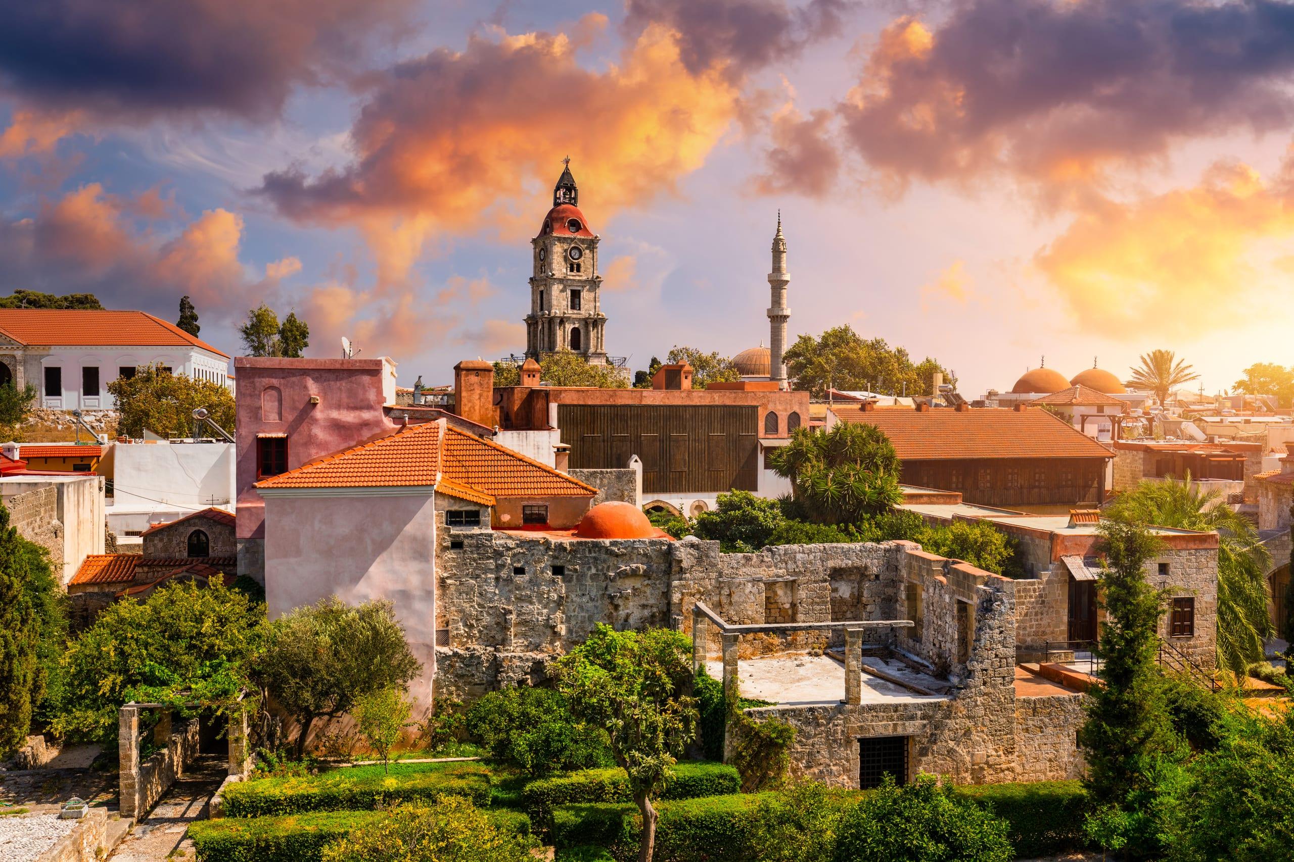 Ausblick über Rhodos-Stadt