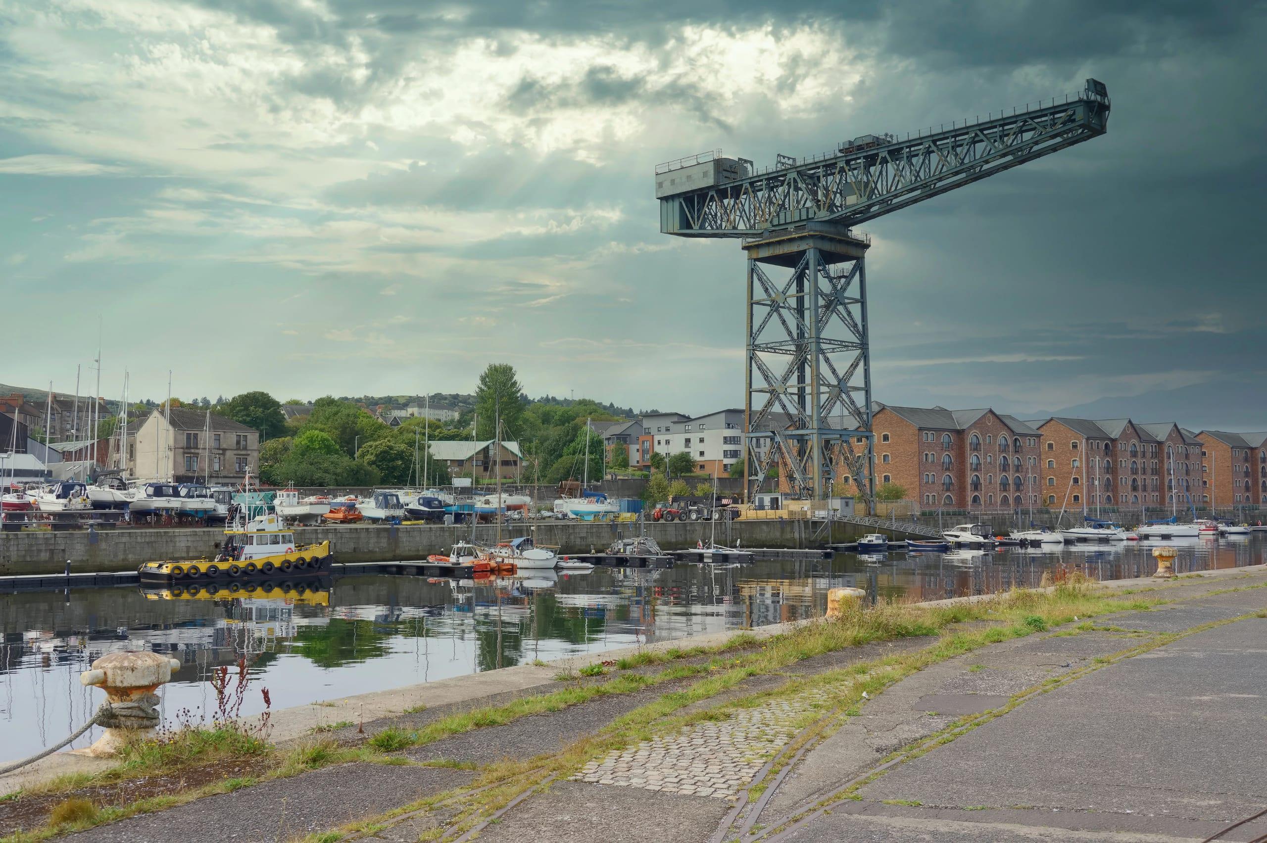 Hafen von Greenock