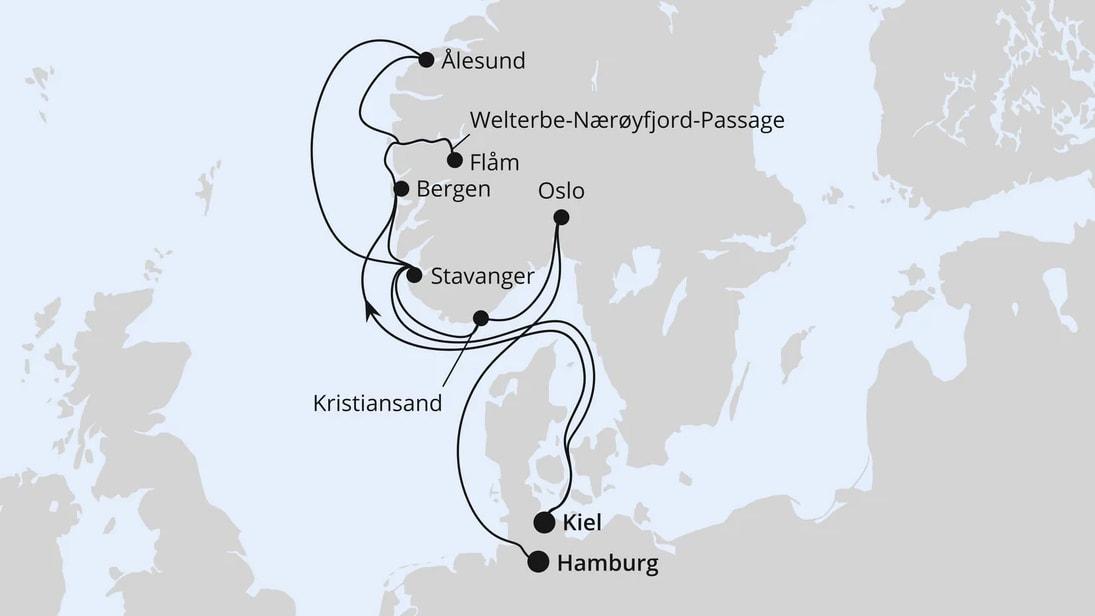 Große Norwegen-Reise ab Kiel