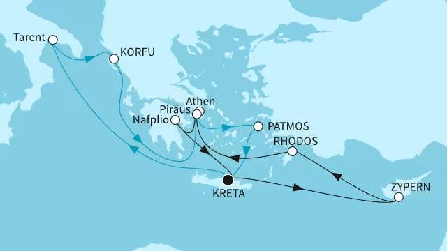 Östliches Mittelmeer intensiv