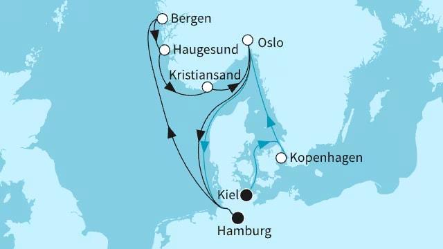 Norwegens Highlights und Kopenhagen